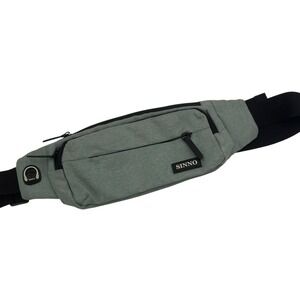SINNO Large Crossbody Fanny Pack for Women Dark Green 4 Zipper Compartments‎